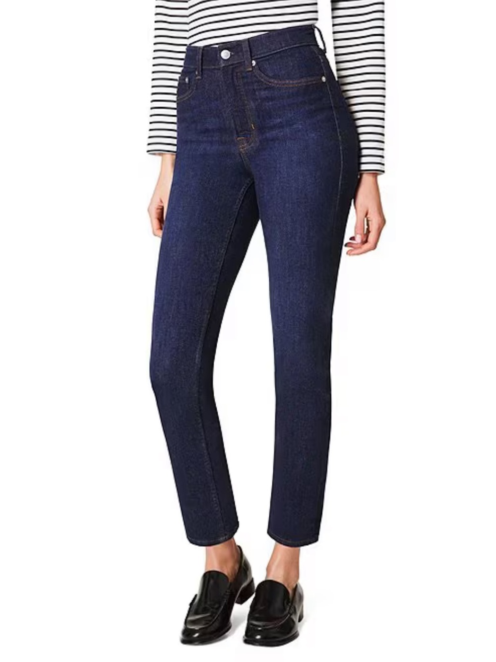 SPANXsculpt™ ReDefine Slim Straight Jeans 8‎ Dark Indigo 21271Q NWT $168 MSRP